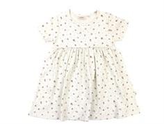 Wheat dress Nova chalk flowers